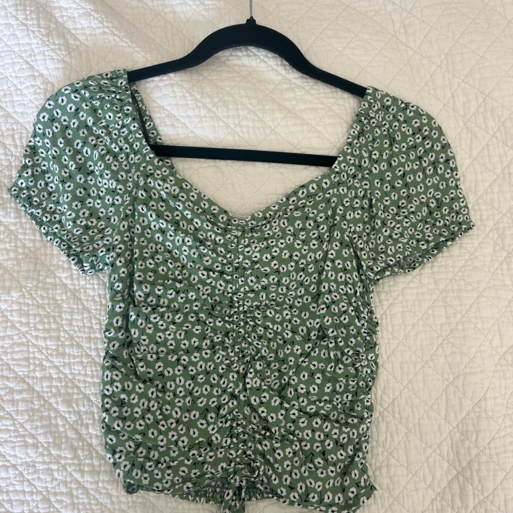 Floral Green Women's Top